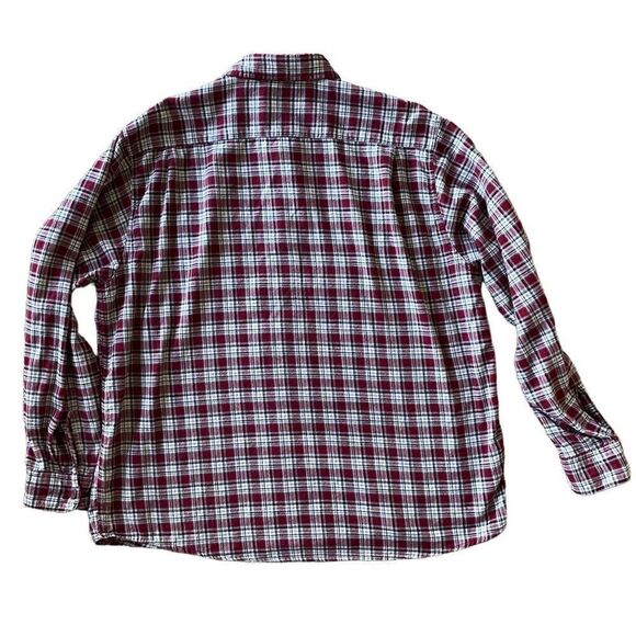 Wrangler Red Plaid Long Sleeve Button Down Flannel Shirt Men’s Size 2XL - Picture 3 of 7
